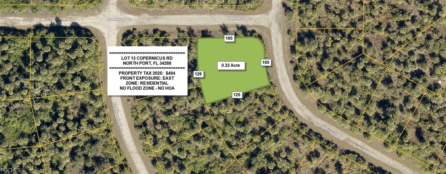 Lot 13  COPERNICUS Road